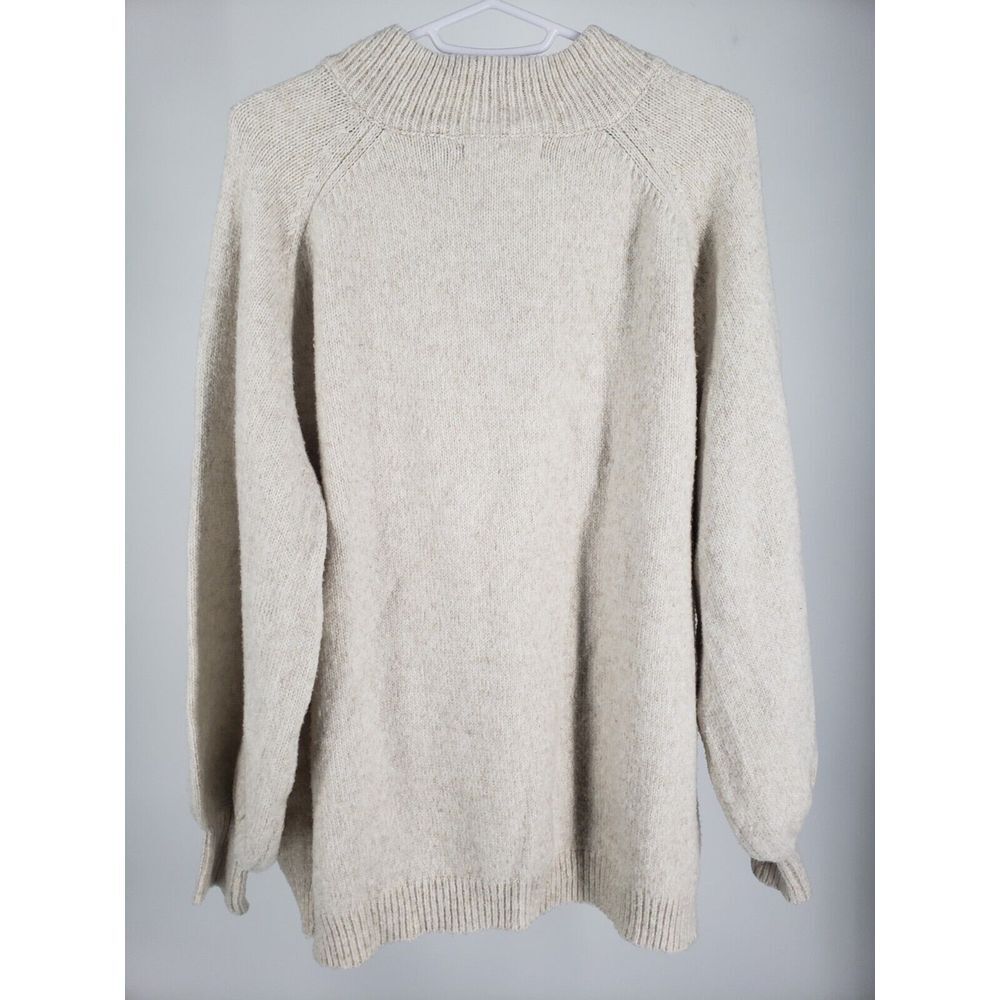 Vine & Love Sweater Womens Small Ribbed Top Long Sleeve Henley Style 3 Button - Picture 5 of 9